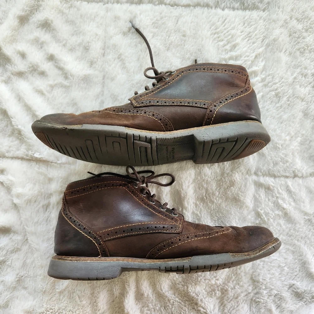 Sketchers Mark Mason Leather Wing Tips Men's Size 10.5 Weathered & Loved